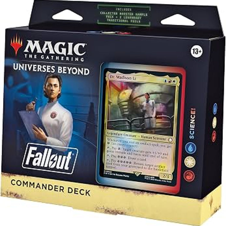 Asmodee Magic the Gathering Universes Beyond Fallout Commander Deck Science