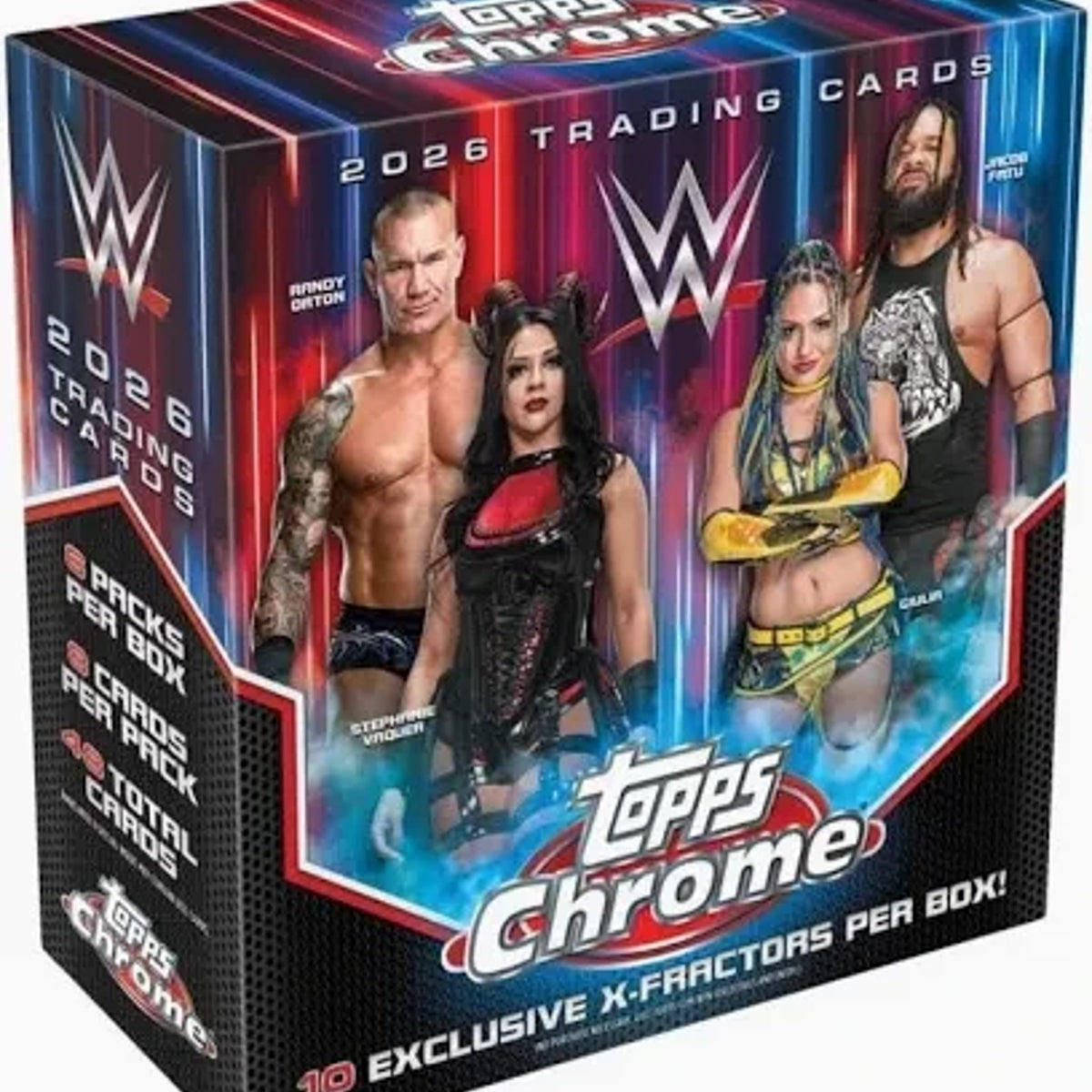Topps 2026 Chrome WWE Mega Box 6 Packs