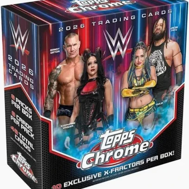 Topps 2026 Chrome WWE Mega Box 6 Packs