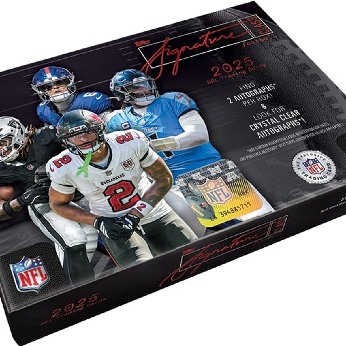 Topps 2025 Signature Class Football Hobby Box 8 Packs