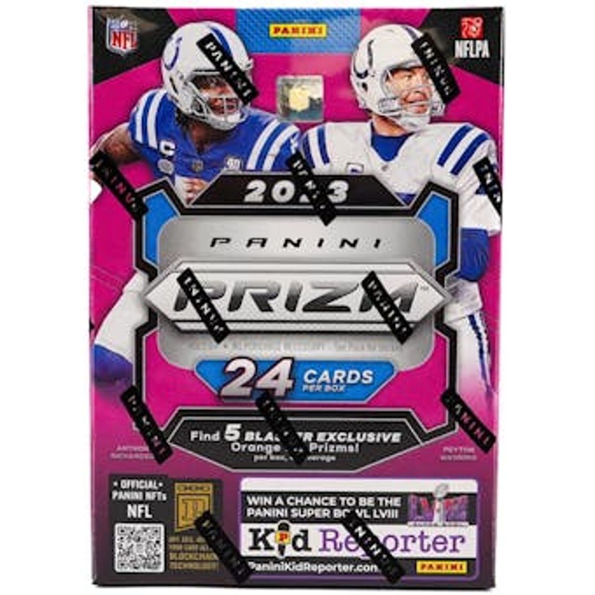 Panini 2023 Prizm Football Orange Ice Prizms 6-Pack Hobby Blaster Box