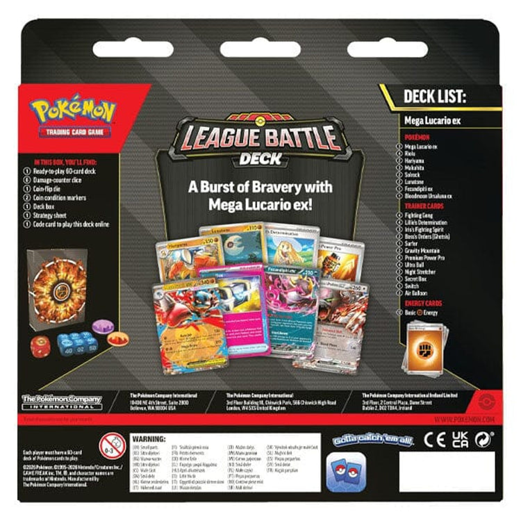 The Pokémon Company International Pokémon TCG Mega Lucario ex League Battle Deck 60-Card Deck