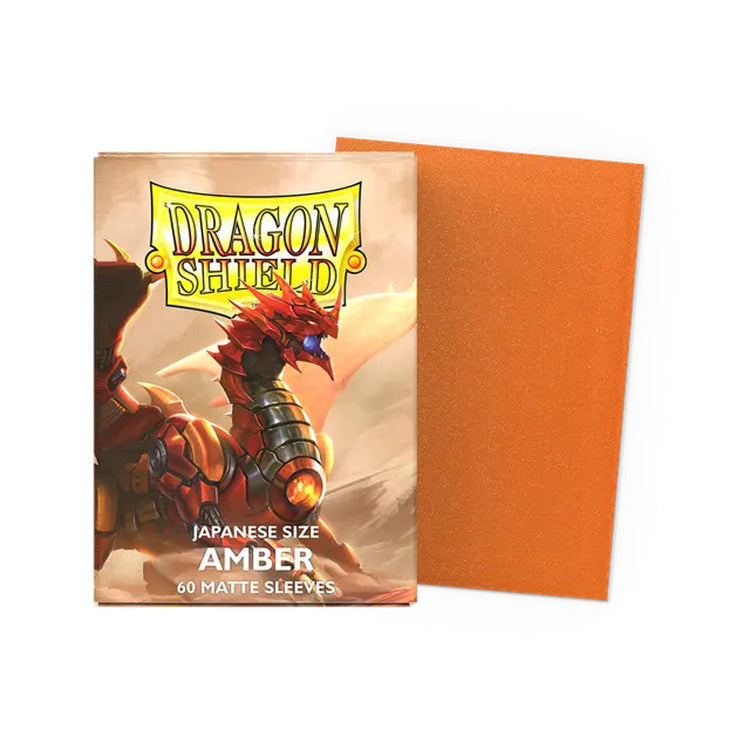 Arcane Tinmen Dragon Shield Matte Amber Japanese Size Card Sleeves 60 CT