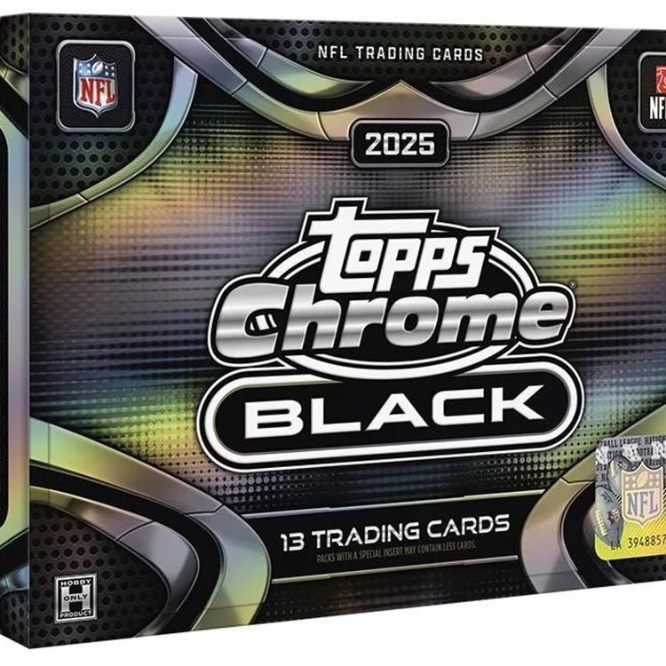 Topps 2025 Chrome Black Football Hobby Box