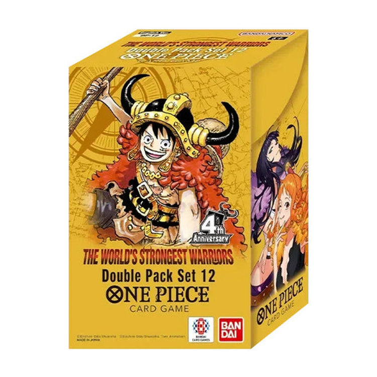 One Piece Card Game Double Pack Set DP-12 2 Booster Packs