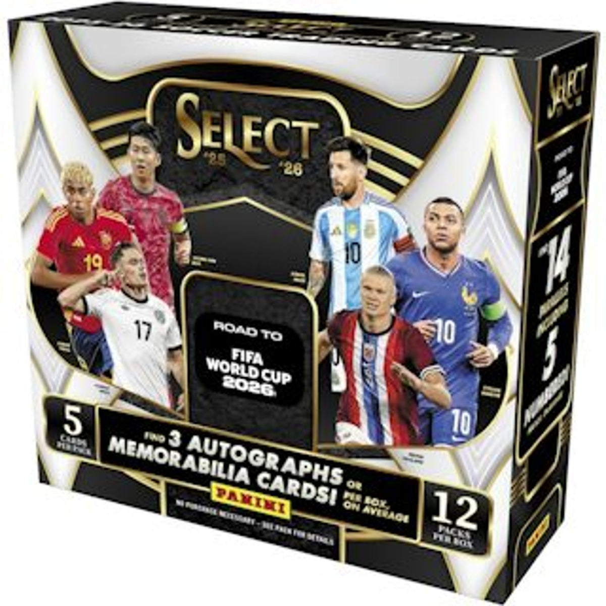 2025/26 Panini Select Road to FIFA World Cup Hobby Box