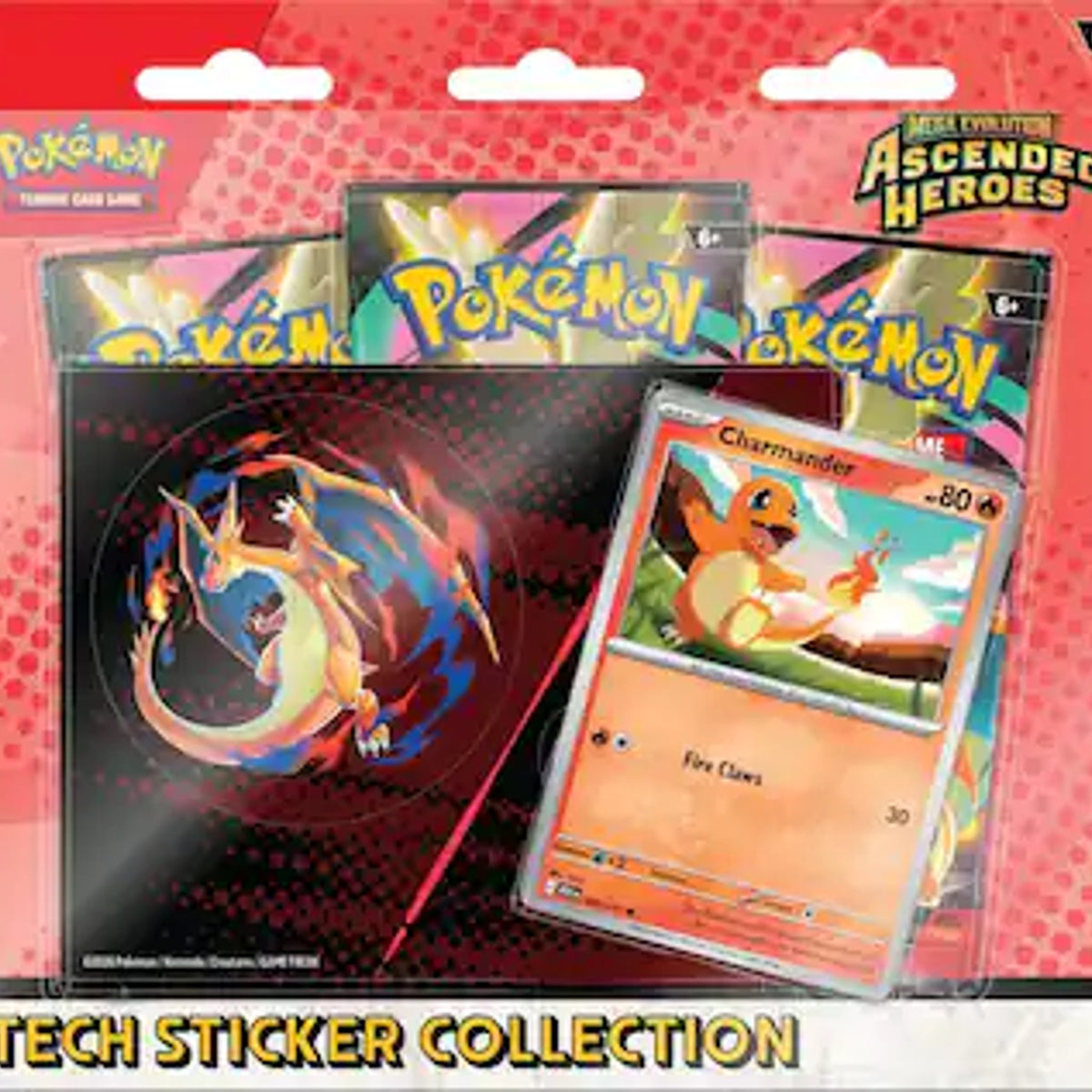 Pokémon Mega Evolution-Ascended Heroes Tech Sticker Collection 3-Pack