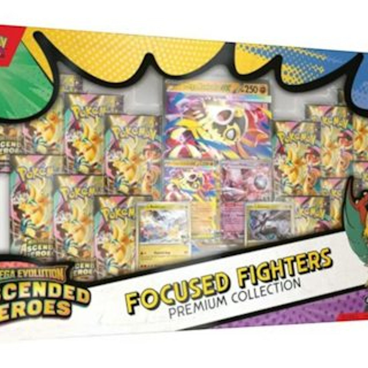 Pokémon Mega Evolution Ascended Heroes Focused Fighters Premium Collection 23 x 12 x 2