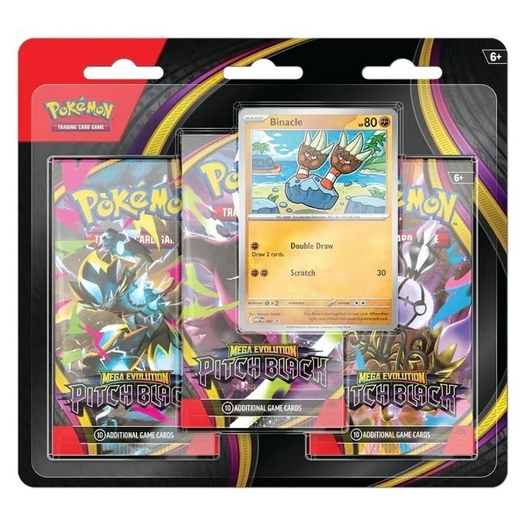 The Pokémon Company International Pokémon TCG Mega Evolution Pitch Black Triple Pack 3 Booster Packs