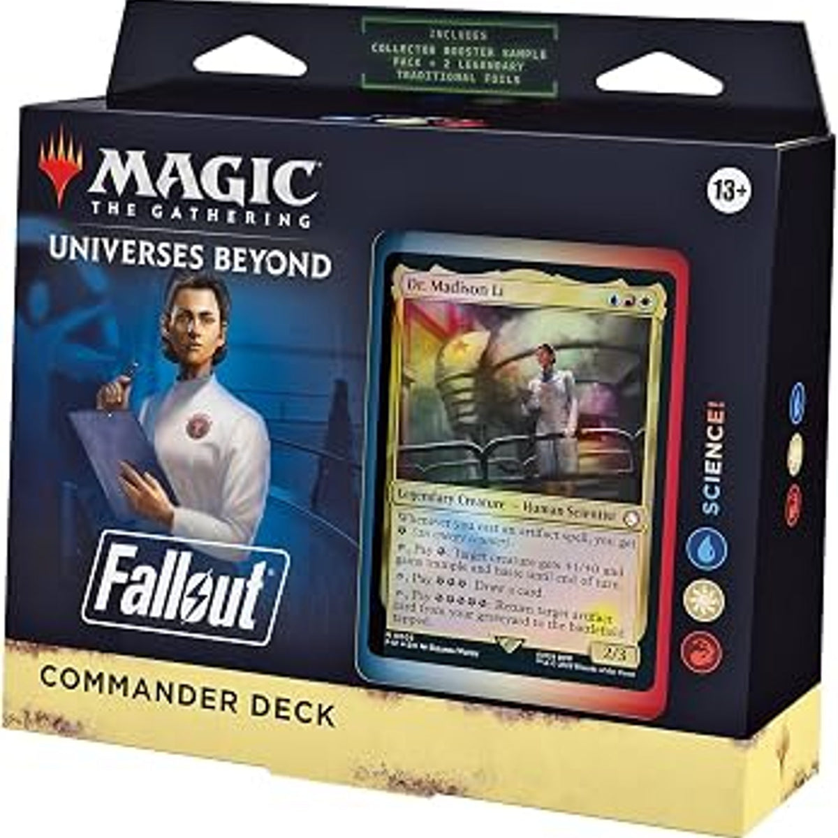 Asmodee Magic the Gathering Universes Beyond Fallout Commander Deck Science