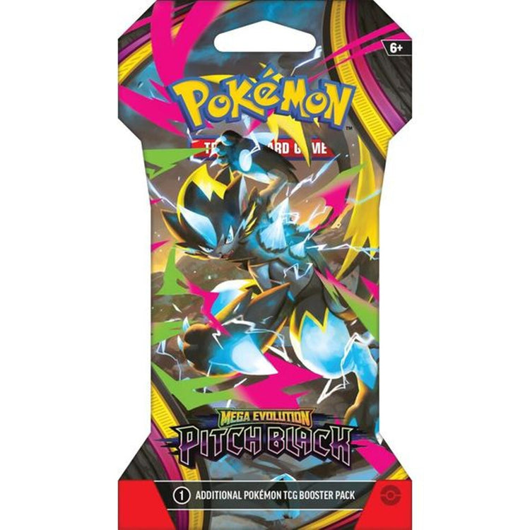 Pokemon Mega Evolution Pitch Black Sleeved Booster Pack
