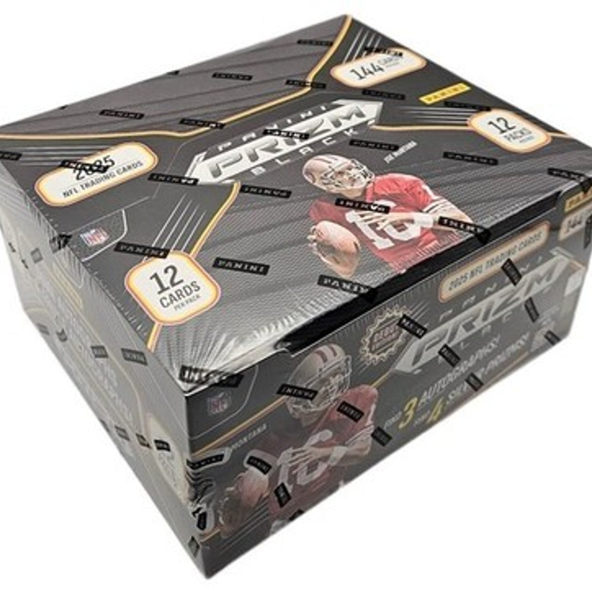 Panini 2025 Prizm Black Football Hobby Box 12 Packs