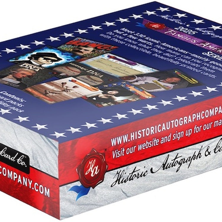 2025 Historic Autographs Famous Americans Series 2 Hobby Box