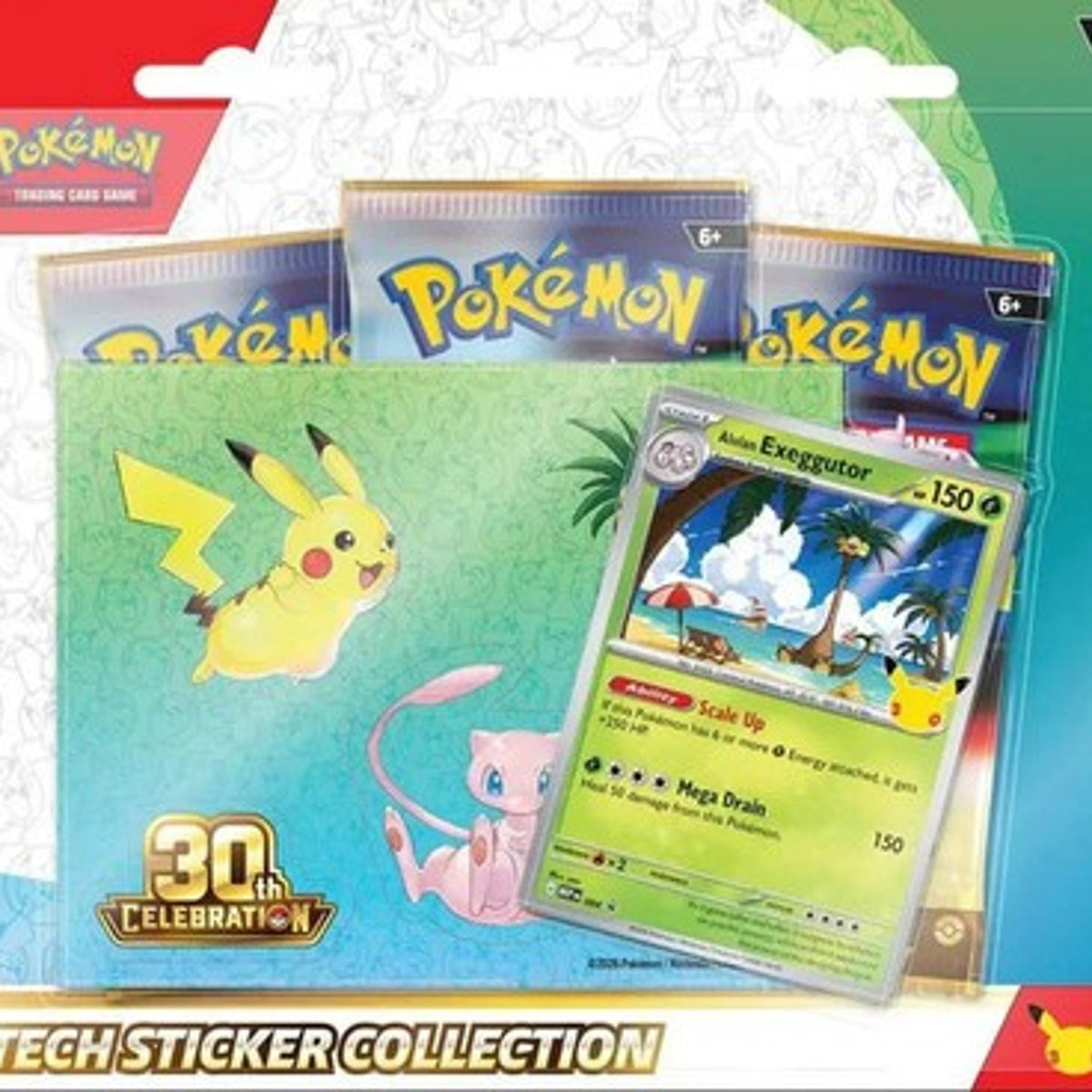 Pokémon Tcg 30th Celebration Tech Sticker Collection Random