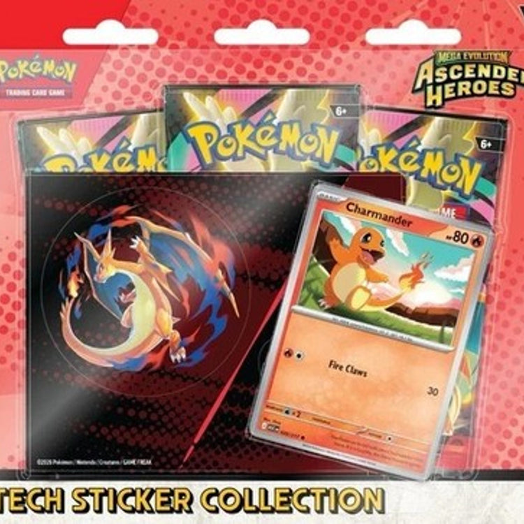 Pokémon Mega Evolution-Ascended Heroes Tech Sticker Collection 3-Pack